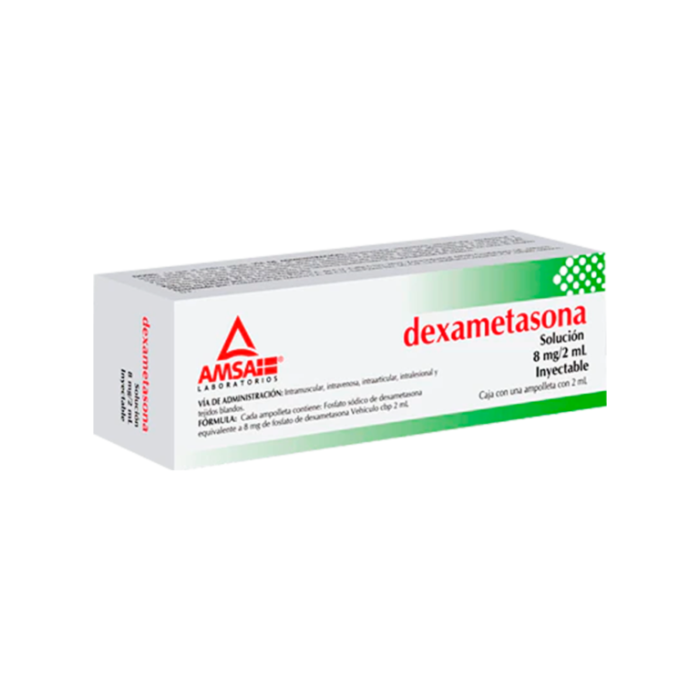 Dexametasona Solución Inyectable 8 mg 2ml 1 Ampolleta Farmacias