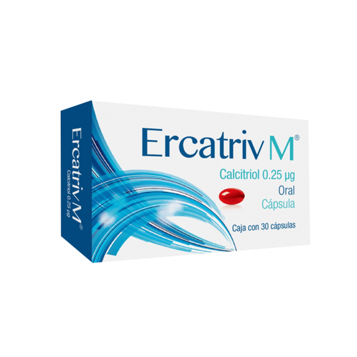 Ercatriv m calcitriol 0 25mcg 30 c psulas farmacias puntomx queretaro
