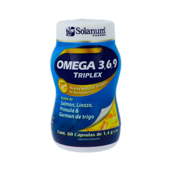 Triplex omega 3,6,9 60 Cápsulas Farmacias PuntoMX Queretaro