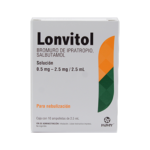 Lonvitol (Bromuro De Ipratropio / Salbutamol) 0.5 mg / 2.5Mg / 2.5 mg Nebulización